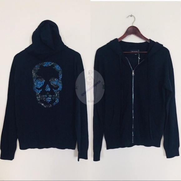 Zadig & Voltaire Sixtine Skull Hoodie Jacket - Picture 3 of 10